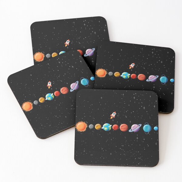 Item preview, Minimalist Solar System Voyage - Cute Vector Planet Lineup designed and sold by Frafri92.