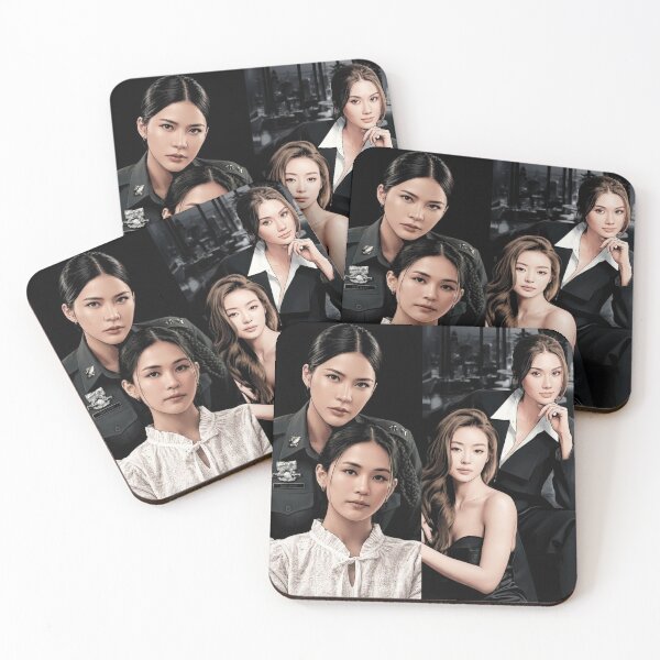 Item preview, BinOon LenaMiu Pls Khlang Sapphic Thai GL Kdrama Actress LGBTQ+ Cartoon Art Wall Decor Comic Print Poster Shirt Cell  designed and sold by Mind Space.
