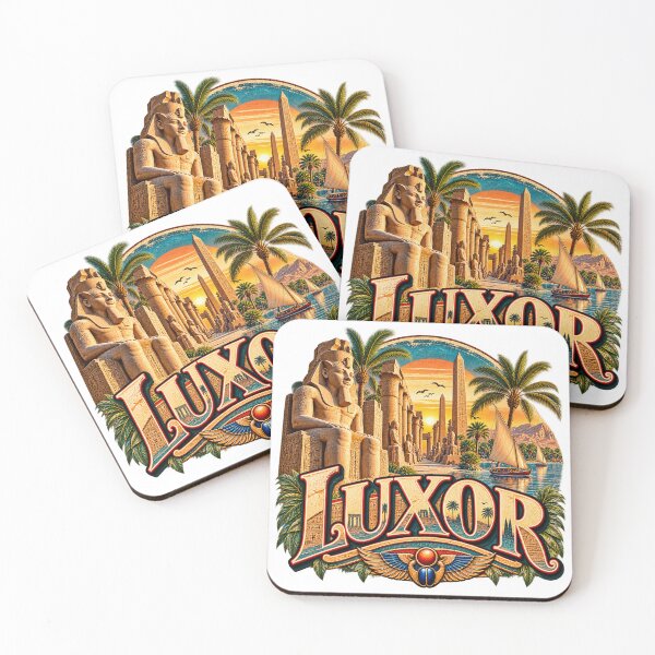 Item preview, Luxor Egypt – Temples, Pharaohs & Nile Vintage Design designed and sold by Wandervogel123.