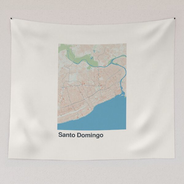 Item preview, Mapa minimalista de Santo Domingo designed and sold by MapsNerd.