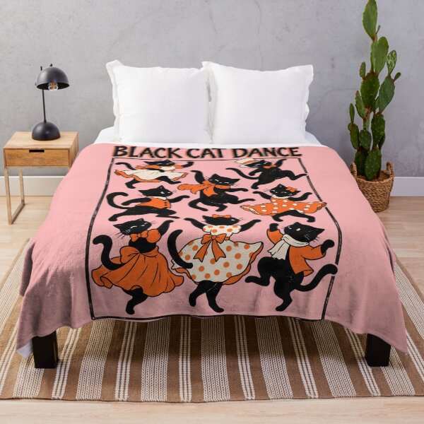 Item preview, Black Cat, Charles Robinson Dancing Cats designed and sold by unicorns-art.