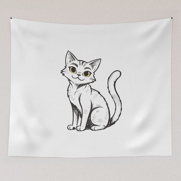 Item preview, Cute Calico Feline Classic Cat Illustration designed and sold by Ikochane.