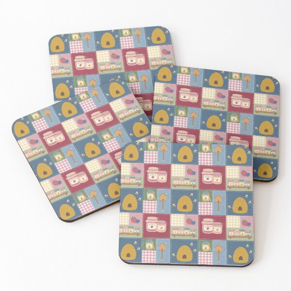Item preview, Country Berry Patchwork Cheater Quilt Pattern designed and sold by lynnwebbartist.