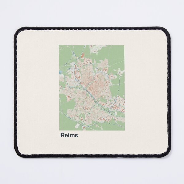 Artikelvorschau, Minimalistische Kartenkunst von Reims entworfen und verkauft von MapsNerd.