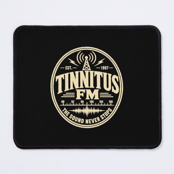 Item preview, Tinnitus FM The Sound Never Stops - Vintage Radio Badge designed and sold by haitrieuic96.