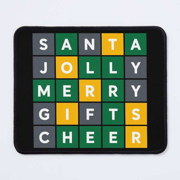 Item preview, Santa Jolly Merry Word Grid designed and sold by SeasonalChic.