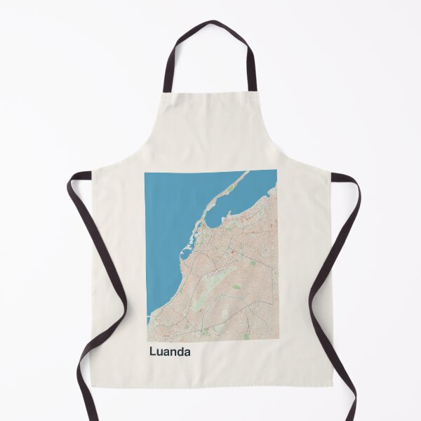 Aperçu de l'œuvre Carte minimaliste de Luanda créée et vendue par MapsNerd.