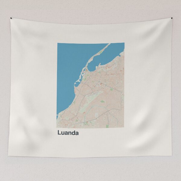 Item preview, Luanda Minimalistic Map Art designed and sold by MapsNerd.