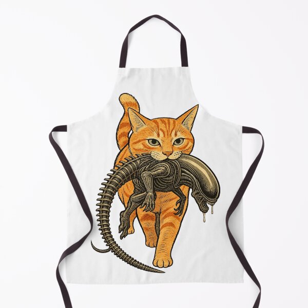 Item preview, Orange Tabby Alien Cat Creepy designed and sold by Miniadecal.
