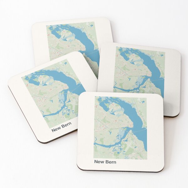 Item preview, New Bern Minimalistic Map Art designed and sold by MapsNerd.