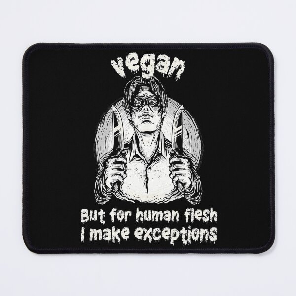 Item preview, Scary Vegan Halloween Figure. Vegan But For Human Flesh I Make Exceptions. designed and sold by moira-gooch.