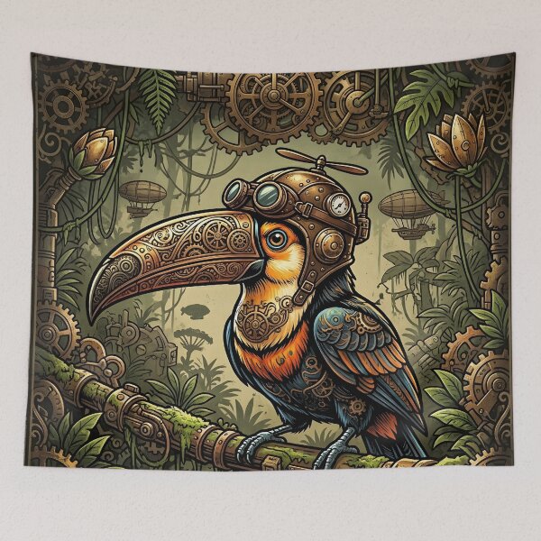Item preview, Steampunk Toucan – Jungle Explorer. designed and sold by nicky2342.