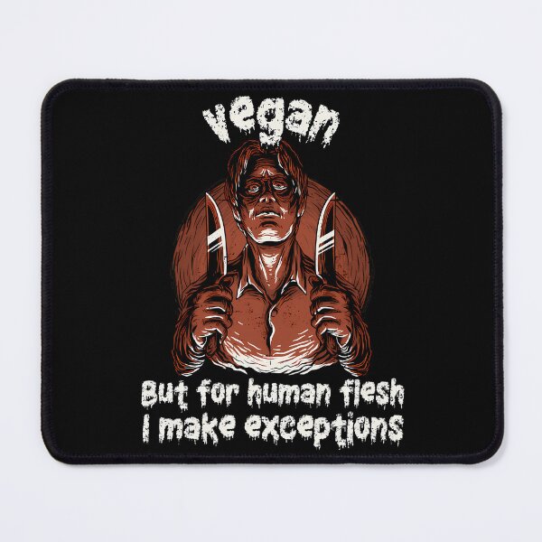 Item preview, Vegan Halloween Zombie. Vegan But For Human Flesh I Make Exceptions. designed and sold by moira-gooch.