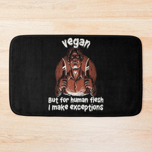 Item preview, Vegan Halloween Zombie. Vegan But For Human Flesh I Make Exceptions. designed and sold by moira-gooch.