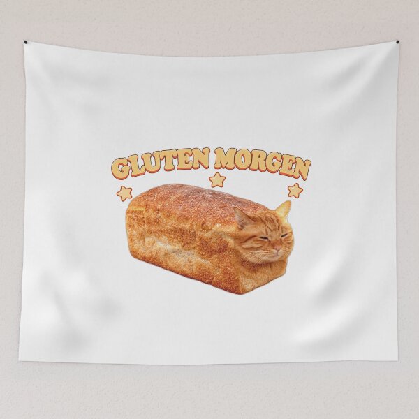 Item preview, Gluten Morgen Funny Cat designed and sold by RannaHile.