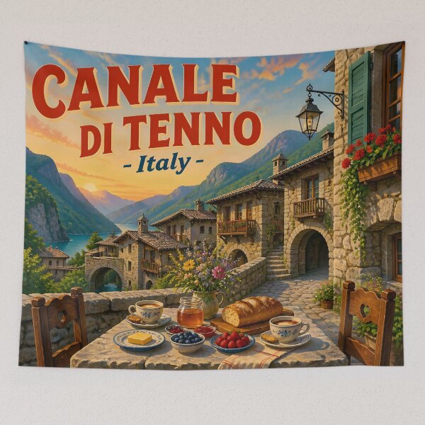 Item preview, Canale di Tenno Italy – Vintage Travel Poster designed and sold by LSVart.