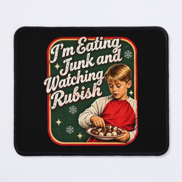 Item preview, Home Alone I'm Eating Junk Watching Rubbish, Retro Christmas Movie, Funny Holiday Gift, Kevin designed and sold by hasungqy.
