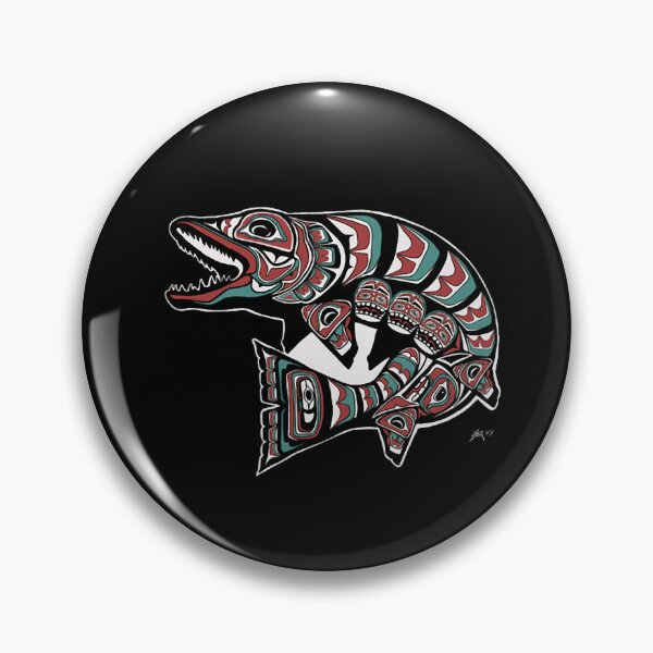 Item preview, Pacific Northwest Native Tribal Fish Totem designed and sold by RafaelJast5.