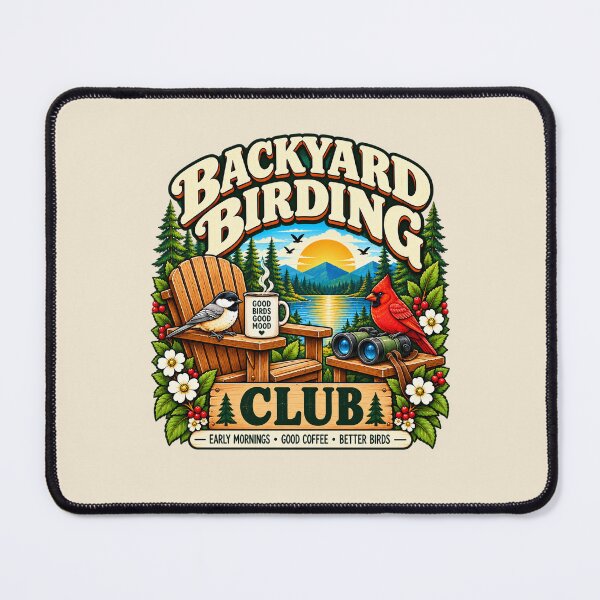 Item preview, Backyard Birding Club Retro Birdwatcher designed and sold by Wear Your Thing.