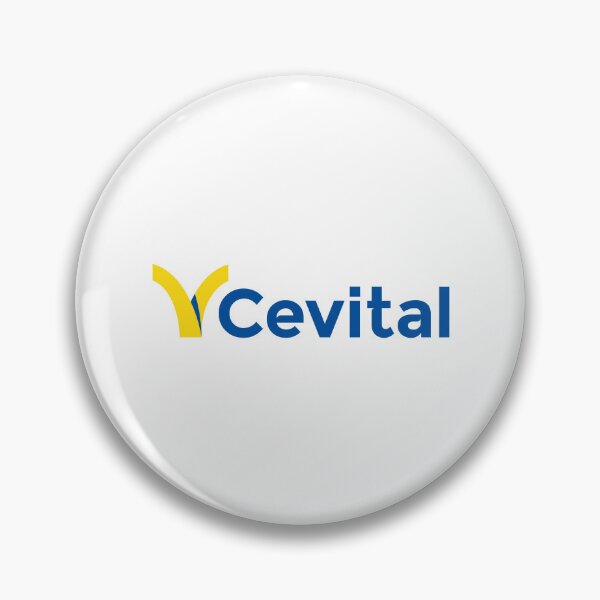 Artikelvorschau, Cevital-Logo mit gelbem und blauem Bogensymbol und blauer Schrift entworfen und verkauft von eather8.