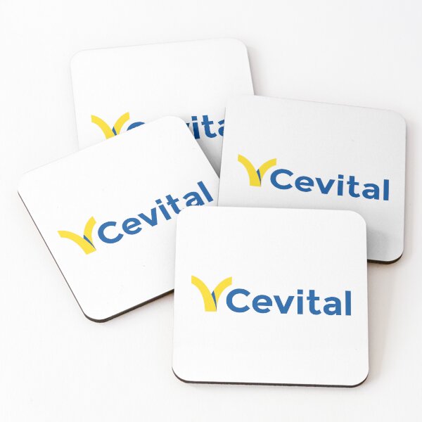 Artikelvorschau, Cevital-Logo mit gelbem und blauem Bogensymbol und blauer Schrift entworfen und verkauft von eather8.