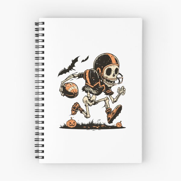 Item preview, Skeleton Playing Football Halloween | Sticker designed and sold by NicolasGlowArt.