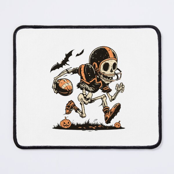 Item preview, Skeleton Playing Football Halloween | Sticker designed and sold by NicolasGlowArt.