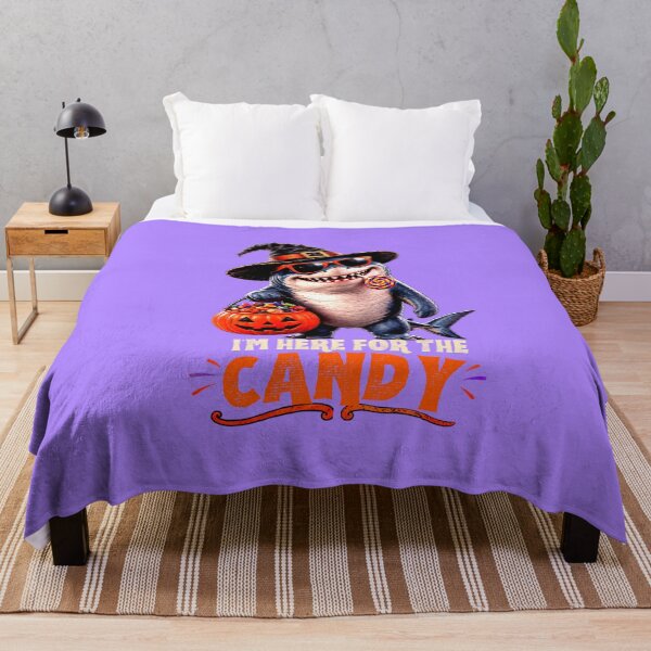 Item preview, Funny Halloween Shark I’m Here for the Candy designed and sold by Thegoldenline.