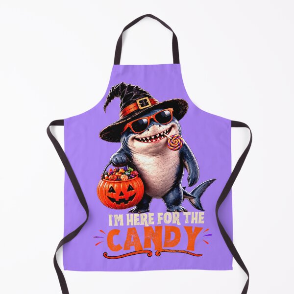Artikelvorschau, Funny Halloween Shark I’m Here for the Candy entworfen und verkauft von Thegoldenline.