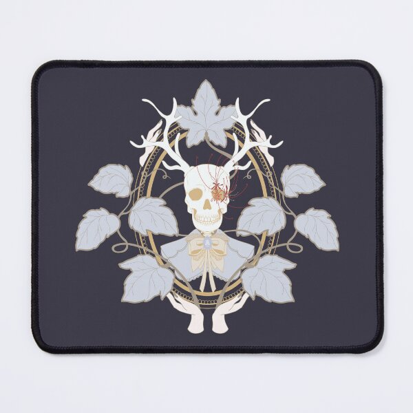 Item preview, Spider Lily in Pumpkin Leaves - Gold on Brown designed and sold by prynadd / Alena's Magic Patterns.