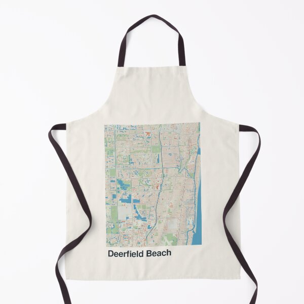 Item preview, Deerfield Beach Minimalistic Map Art designed and sold by MapsNerd.