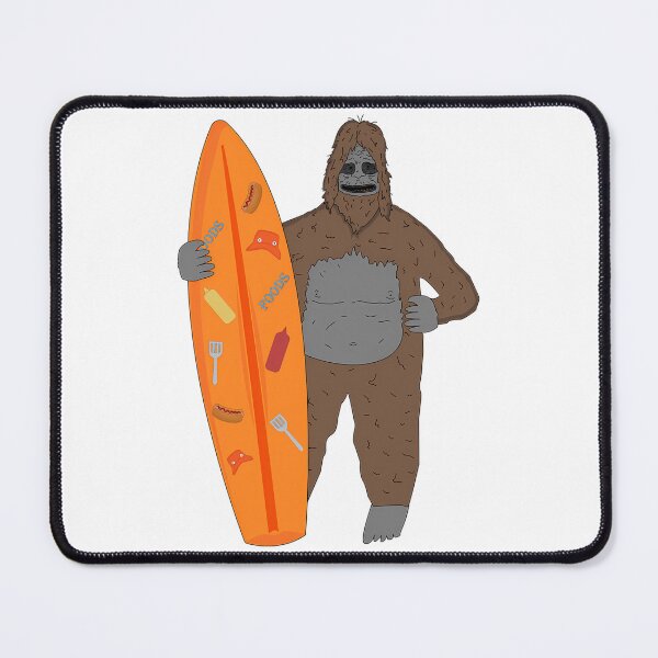 Item preview, Big Lez Show Holding Funny Orange Board Day On Beach With Food Pattern Stuff Druggo  Funny Cute Big Lez Show  Funny Bigfoot designed and sold by erynk-rieger.
