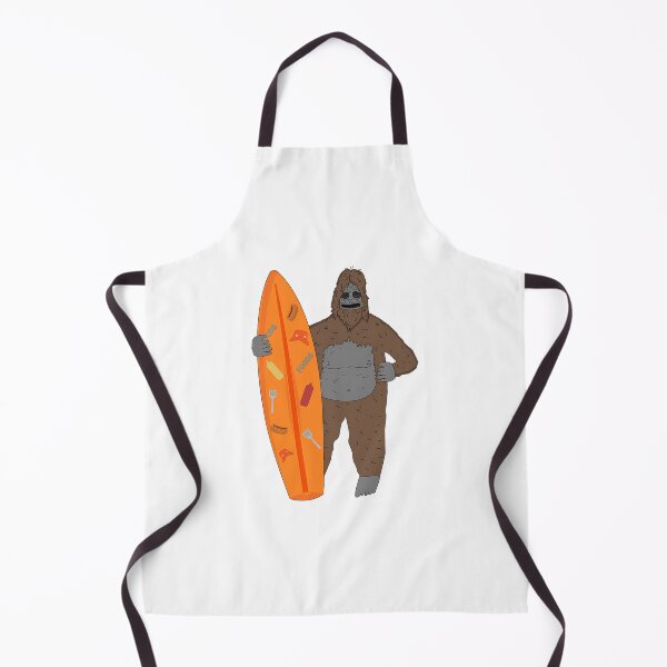 Item preview, Big Lez Show Holding Funny Orange Board Day On Beach With Food Pattern Stuff Druggo Funny Cute Big Lez Show Funny Bigfoot designed and sold by erynk-rieger.