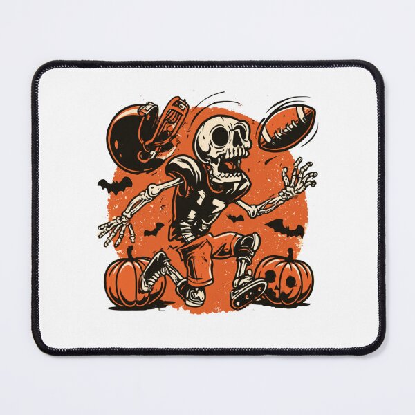 Item preview, Funny Skeleton Playing Football Halloween | T-Shirt designed and sold by NicolasGlowArt.