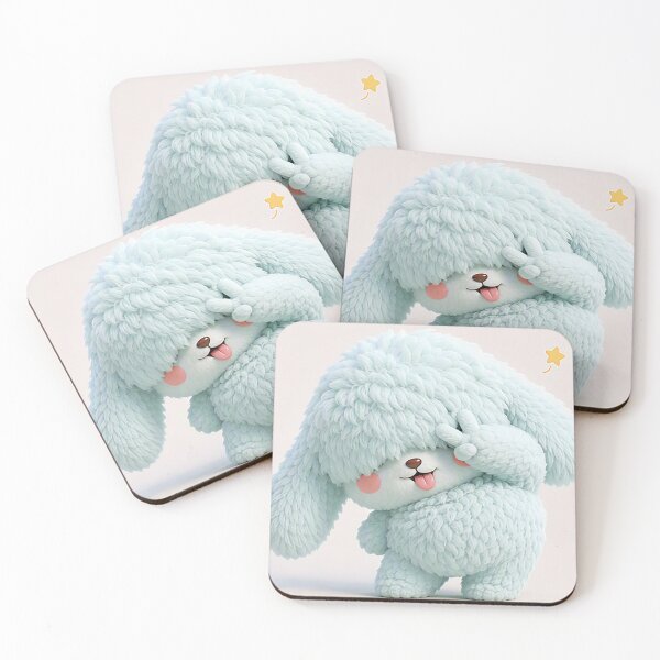 Item preview, Cute fluffy blue puppy  designed and sold by wonghong.