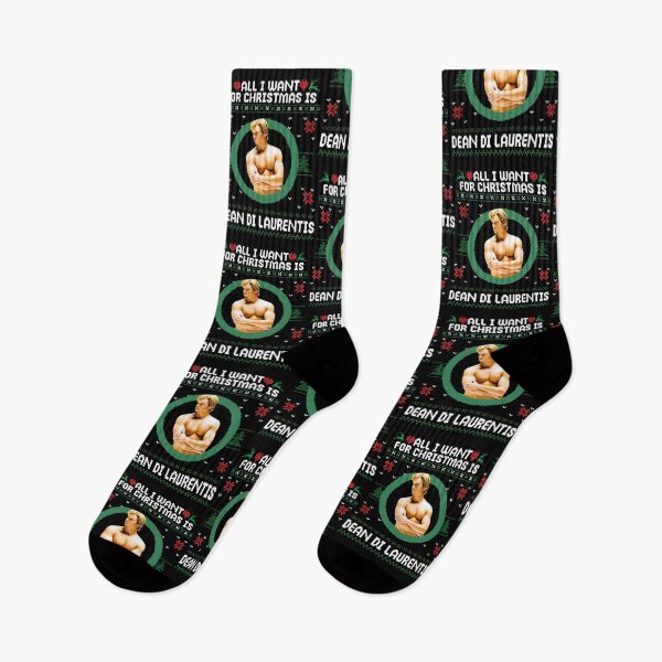 Aperçu de l'œuvre Tout ce que je veux pour Noël, c'est un pull de Noël Dean Di Laurentis – Off Campus créée et vendue par BalouEdison.