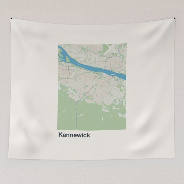 Item preview, Kennewick Minimalistic Map Art designed and sold by MapsNerd.
