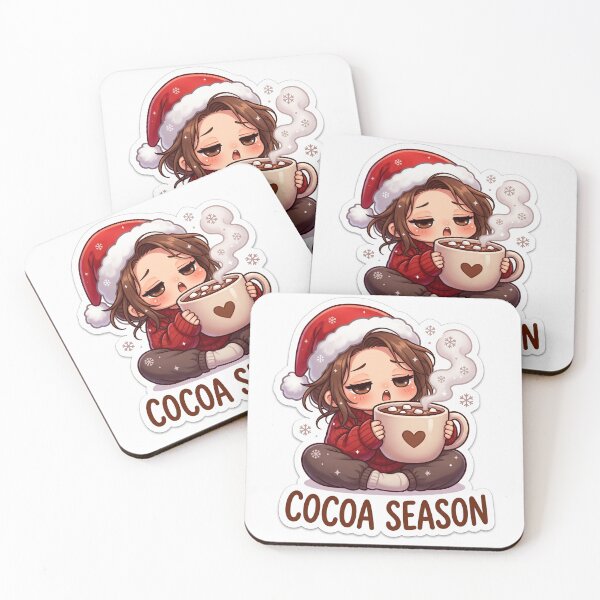 Item preview, Cocoa Season Cozy Christmas Girl  designed and sold by CozyMugArt.