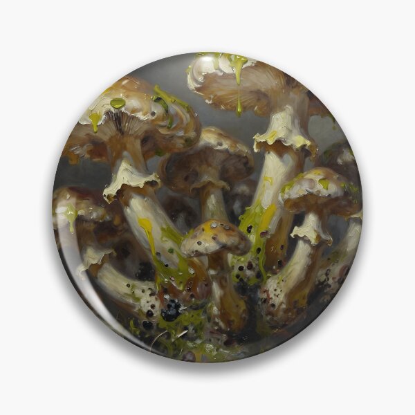 Item preview, Enchanted Mushroom Forest Oil Painting designed and sold by cr6zym1nd.