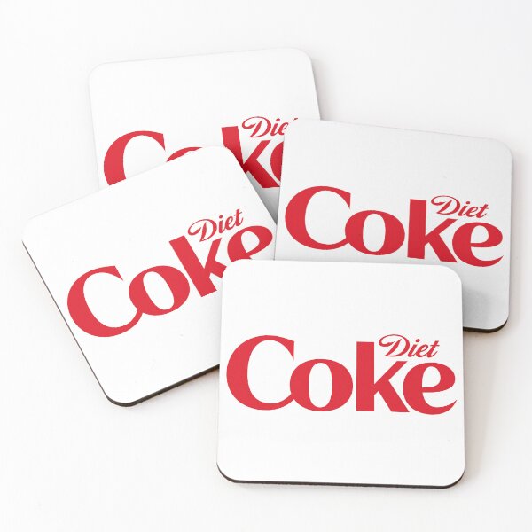 Aperçu de l'œuvre Logo de Coca-Cola Light en caractères rouges gras avec texte « Diet » en écriture cursive créée et vendue par eather8.