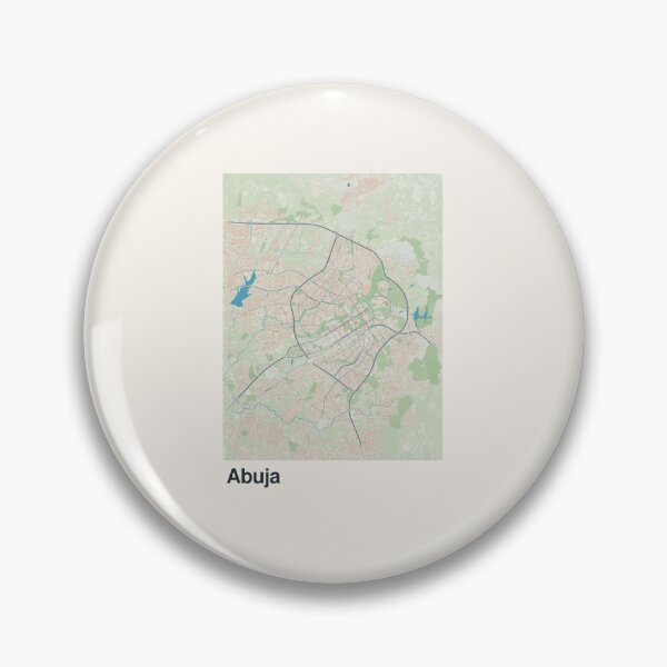 Item preview, Abuja Minimalistic Map Art designed and sold by MapsNerd.