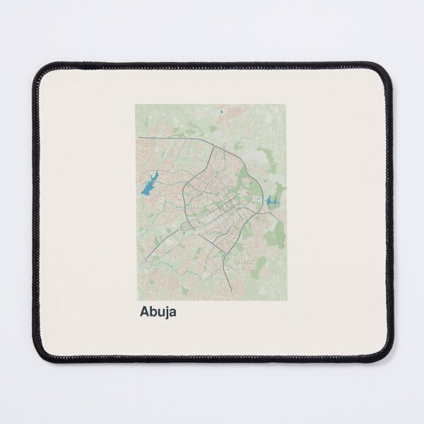 Item preview, Abuja Minimalistic Map Art designed and sold by MapsNerd.
