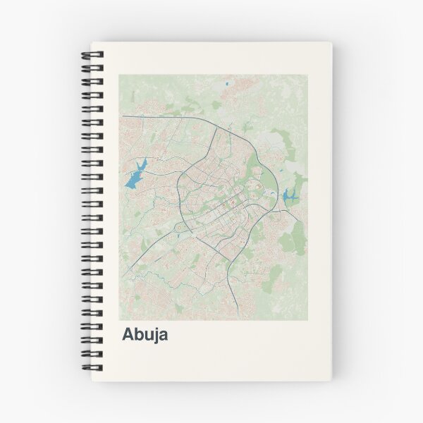 Item preview, Abuja Minimalistic Map Art designed and sold by MapsNerd.