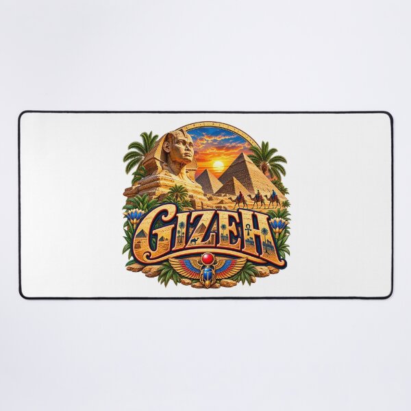 Item preview, Giza, Egypt – Sphinx, Pyramids & Camel Caravan designed and sold by Wandervogel123.