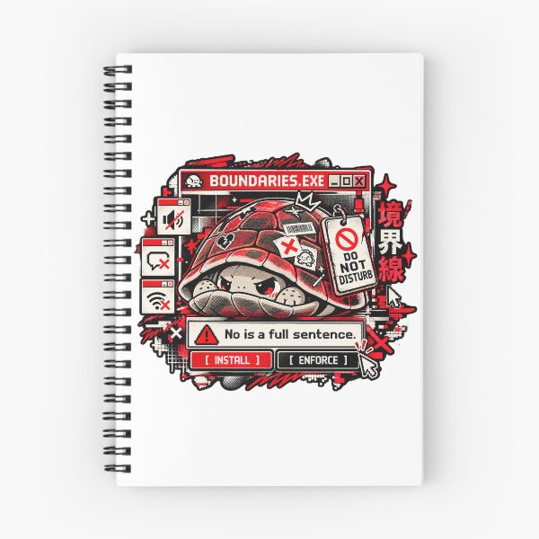 Item preview, Boundaries Exe - No Is A Full Sentence Funny Turtle designed and sold by Visual Dept..