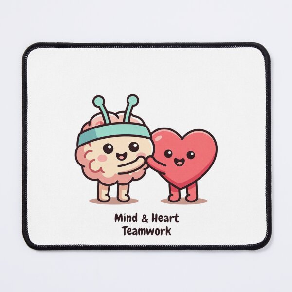Item preview, Mind & Heart Teamwork – Cute Emotional Balance Shirt designed and sold by EcoArtTees.