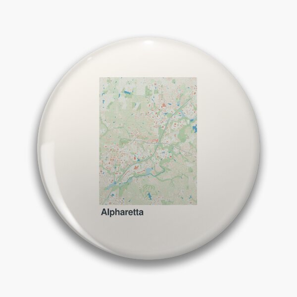 Item preview, Alpharetta Minimalistic Map Art designed and sold by MapsNerd.