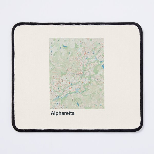 Item preview, Alpharetta Minimalistic Map Art designed and sold by MapsNerd.