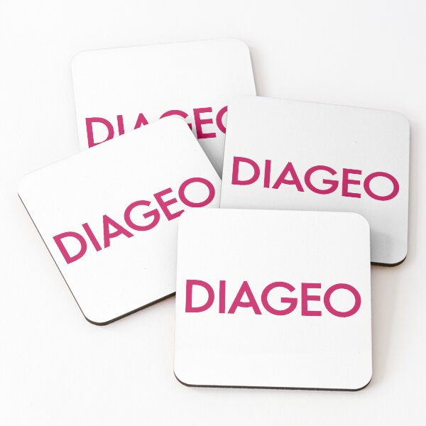 Item preview, Diageo Logo in Magenta Uppercase Lettering on White Background designed and sold by eather8.
