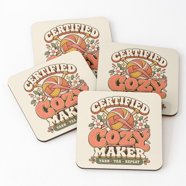 Item preview, Certified Cozy Maker Retro Yarn Crafter designed and sold by Wear Your Thing.